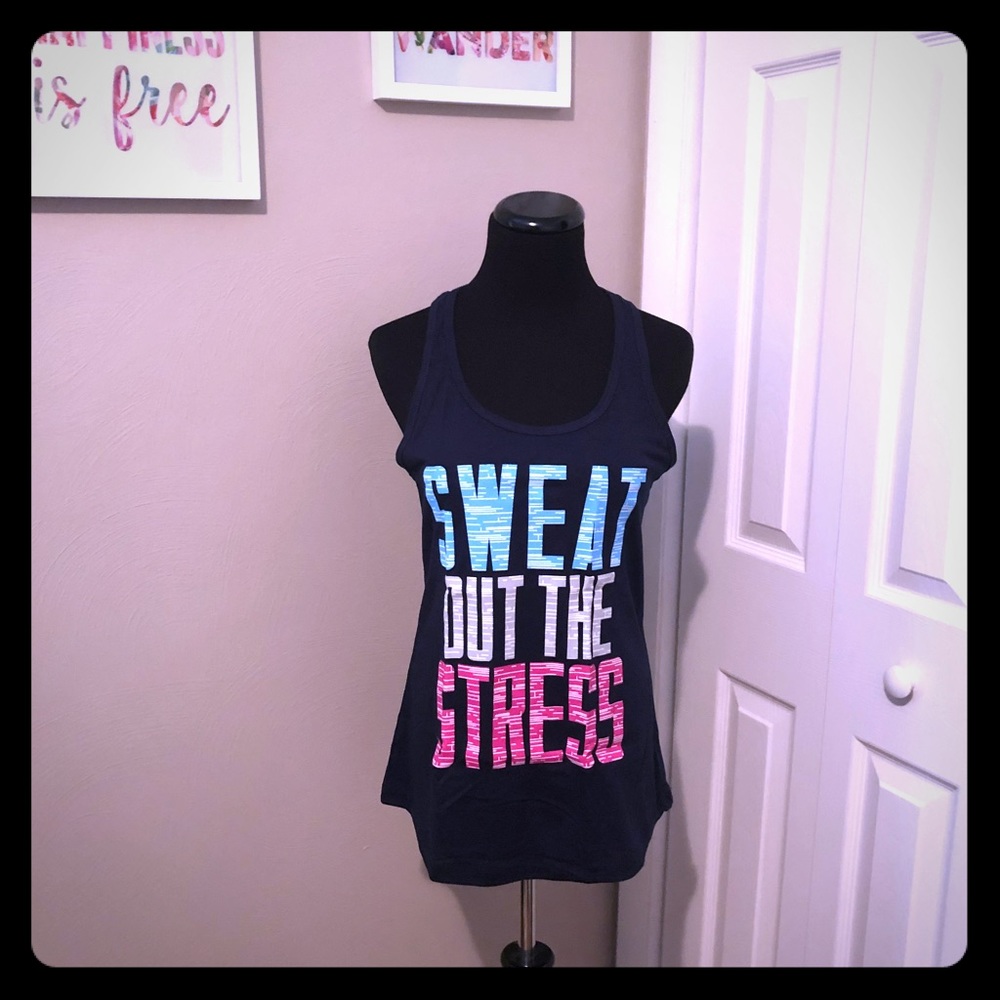 Racerback Tank Sweat Out The Stress
